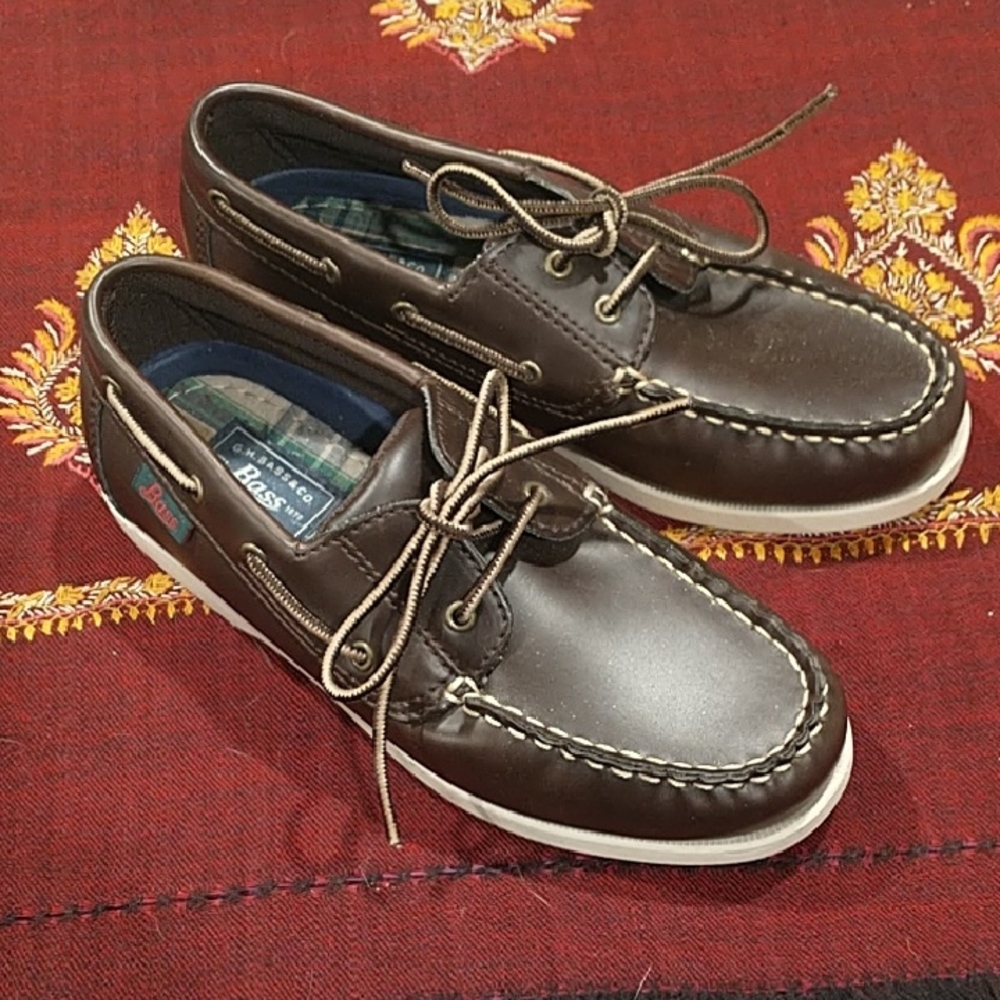 G.H. Bass & Co. Dark Brown Boat Shoes